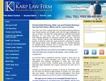 Tablet Screenshot of karplaw.com
